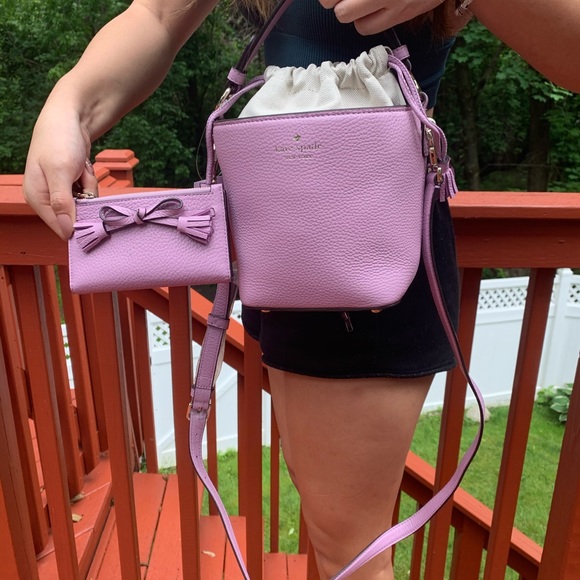 kate spade Handbags - NWT KATE SPADE HAYES BUCKET BAG AND WALLET